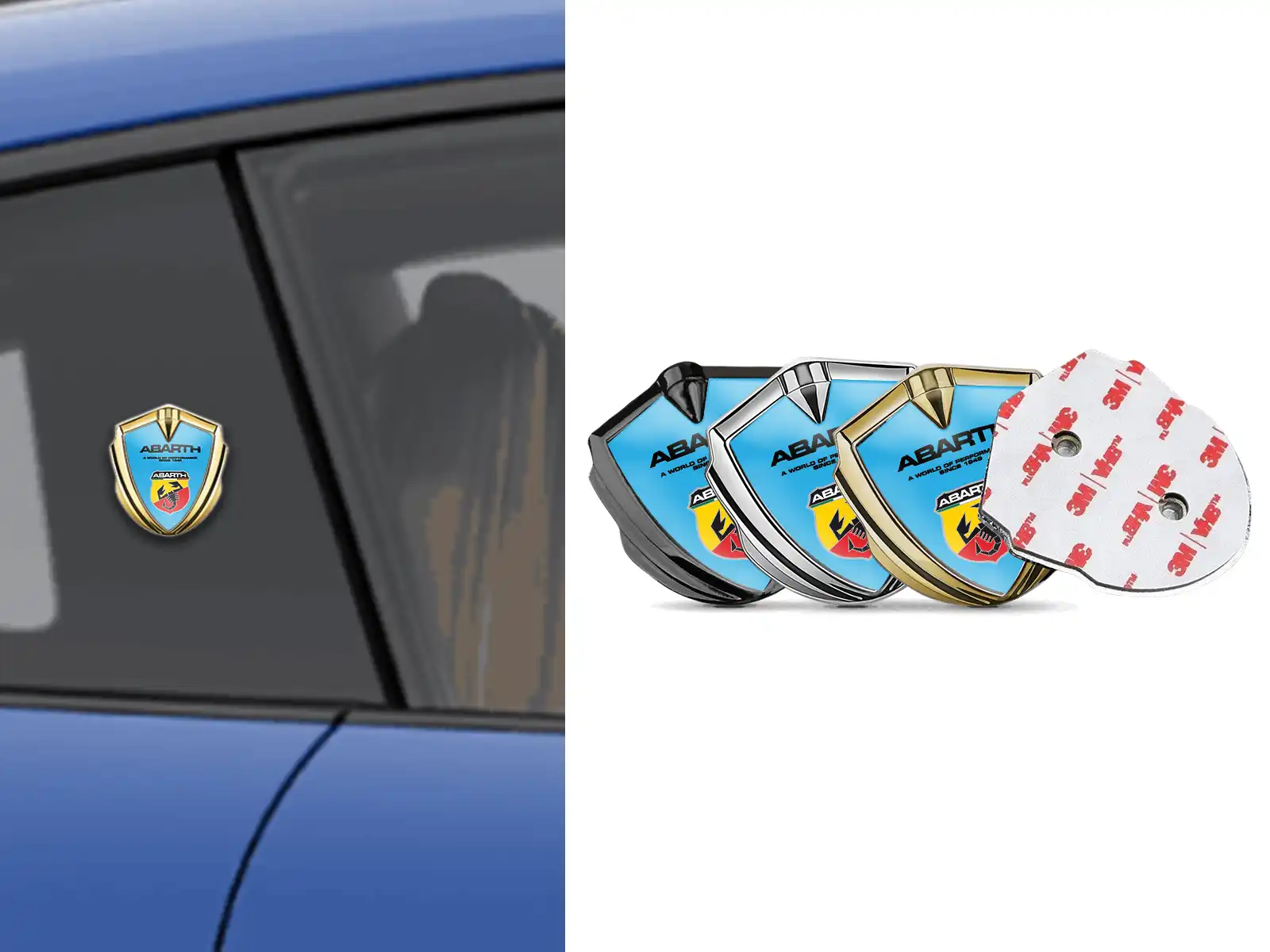 Fiat Abarth Emblème Silicone Insigne Max Design Assemblage Robuste